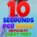 10 Secounds Per Wrap Difficulty Chart Obby